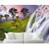 Animated Plants and Waterfall Wall Mural Art