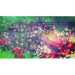 Flower Lighting Wallpaper Design