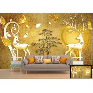 Golden Deer Wallpaper